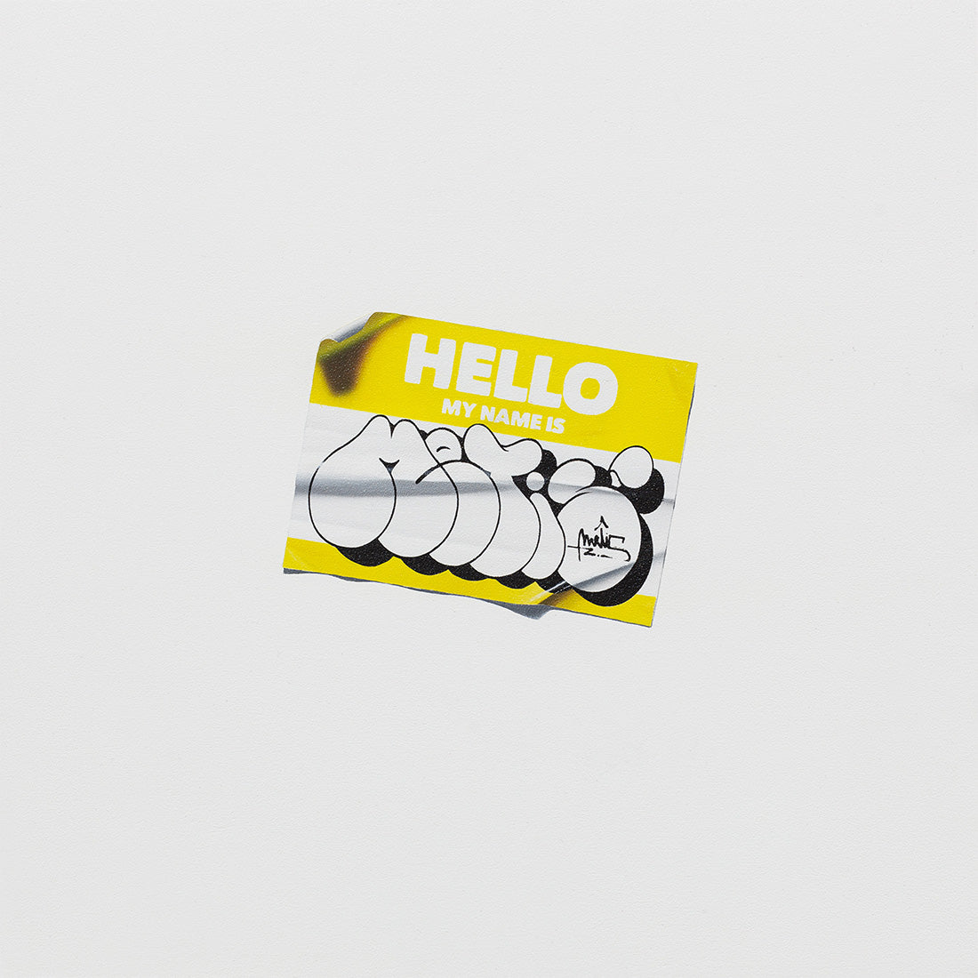 Sticker Hello My Name is Metis YELLOW I